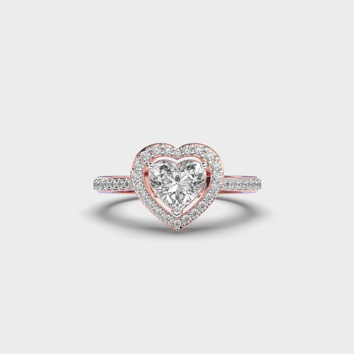 She Said Yes Heart Diamond Ring - View 10