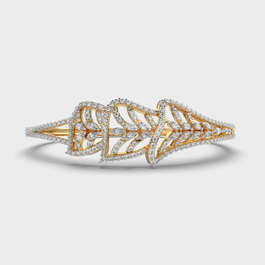 Shimmering Daffodils Diamond Filigree Bracelet