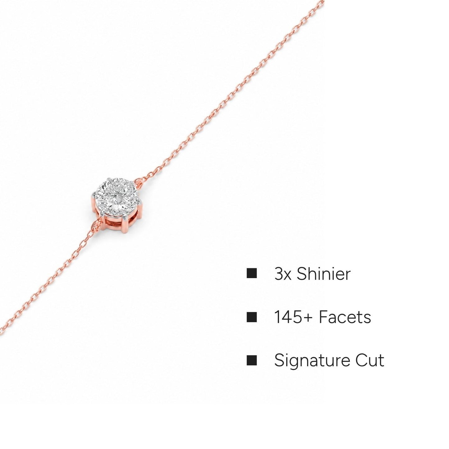Portuguese Round Solitaire Chain Bracelet