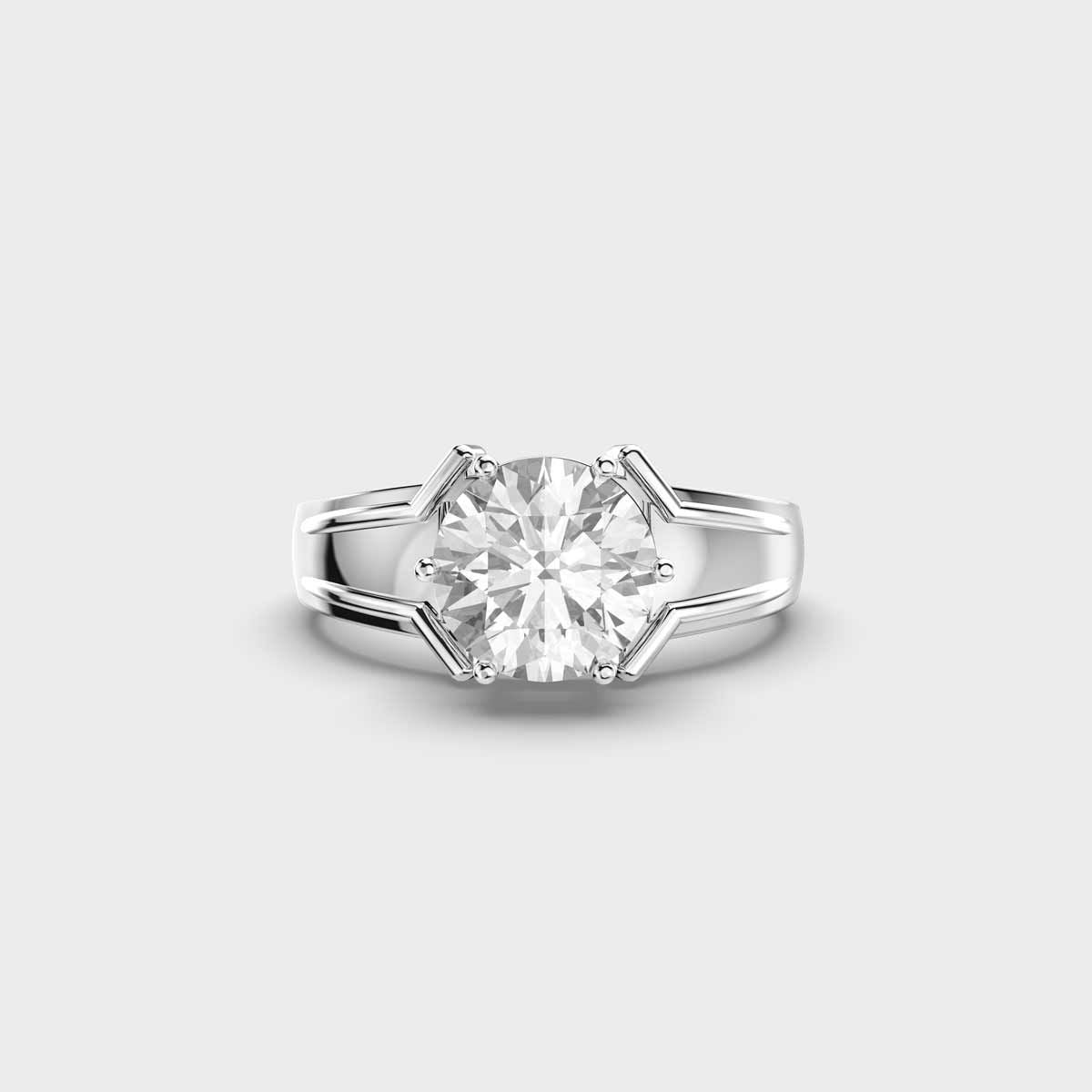 Gleaming Sun Diamond Ring For Men - View 7