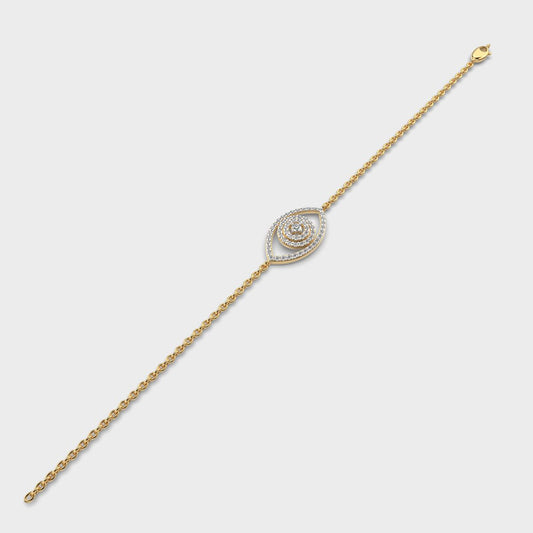 Classic Evil Eye Diamond Bracelet