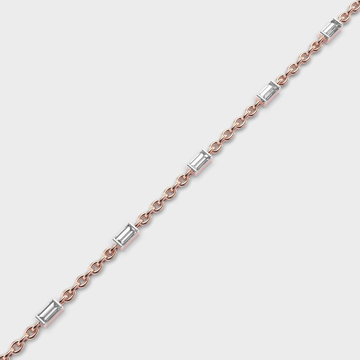 Lustrous Axis Diamond Bracelet
