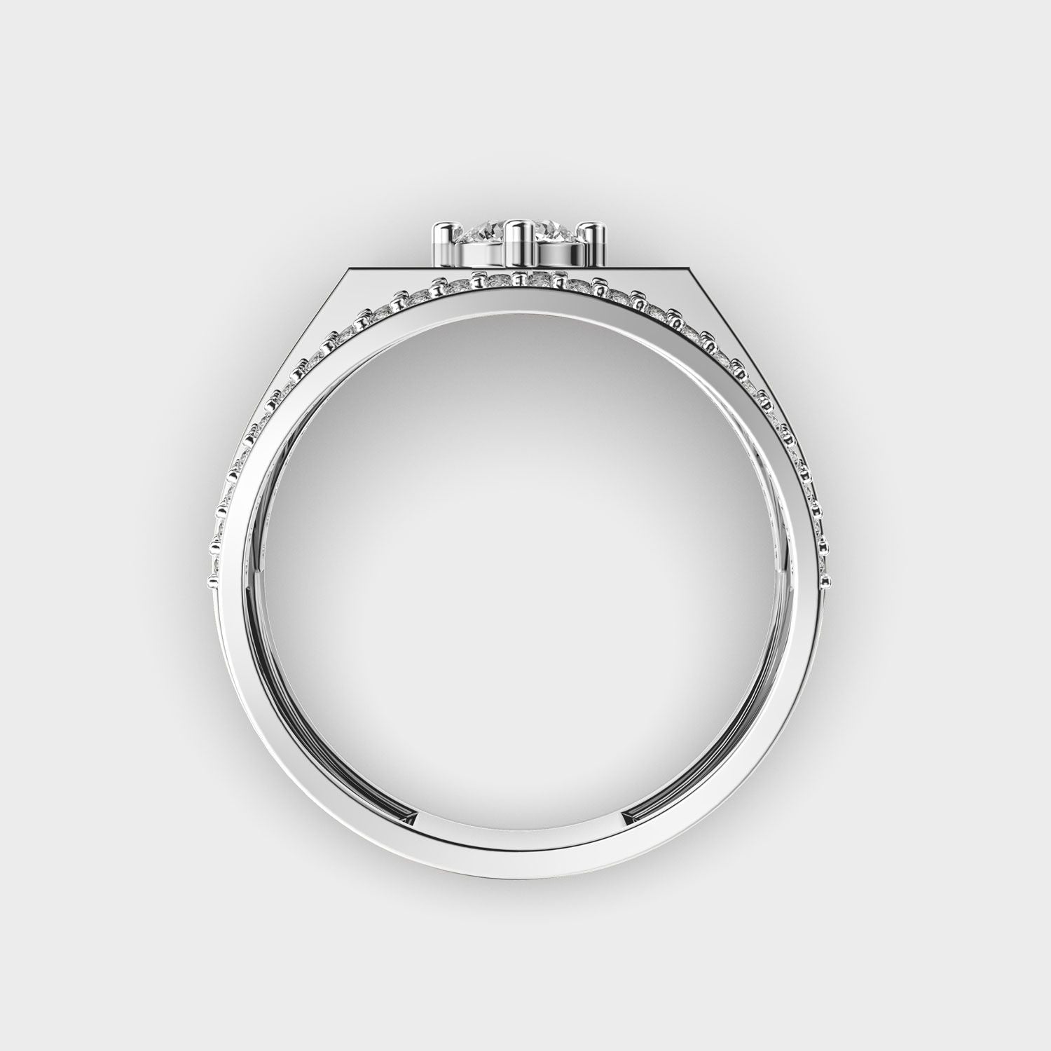 Majestic Crest Diamond Ring - View 9
