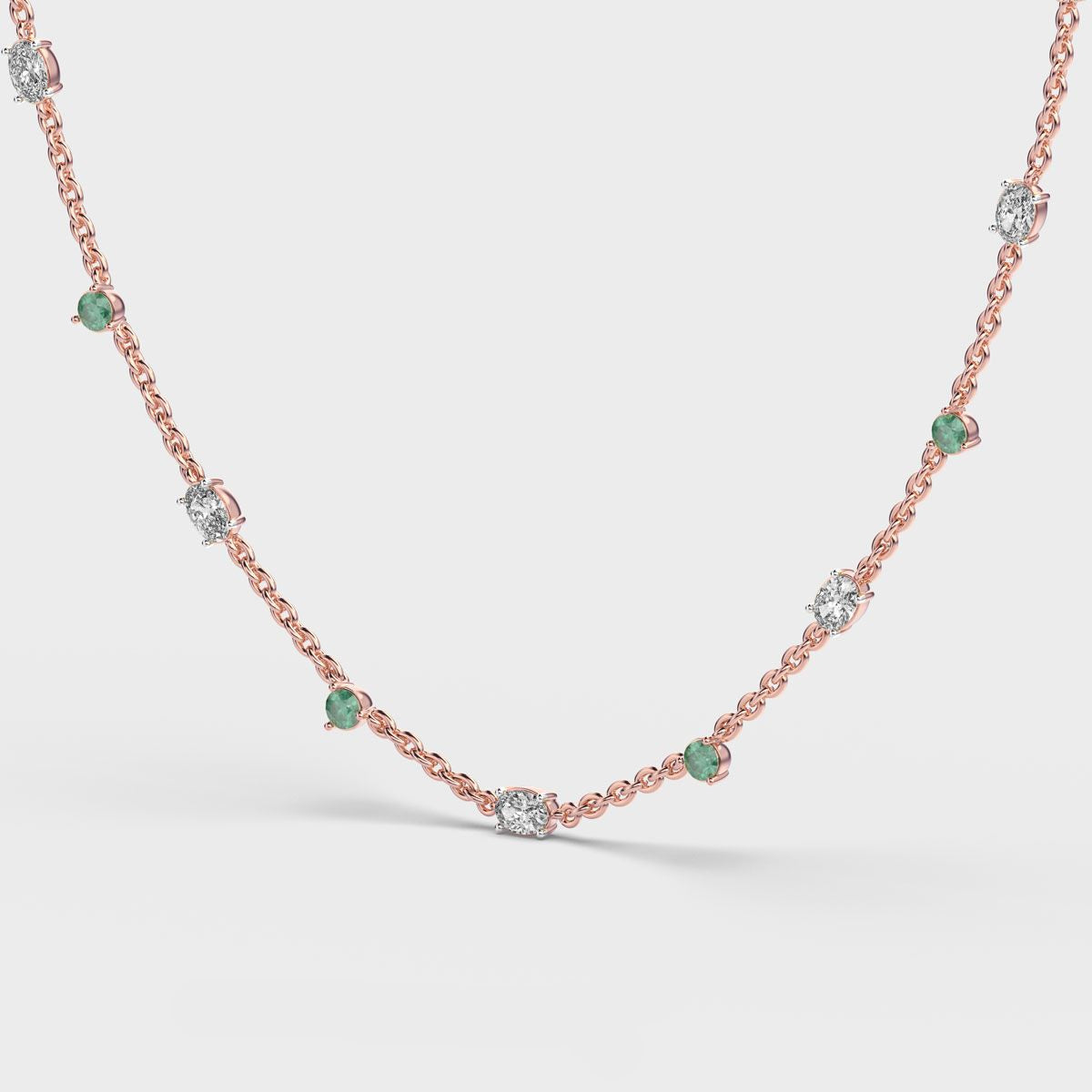 Solstice Cluster Diamond Necklace