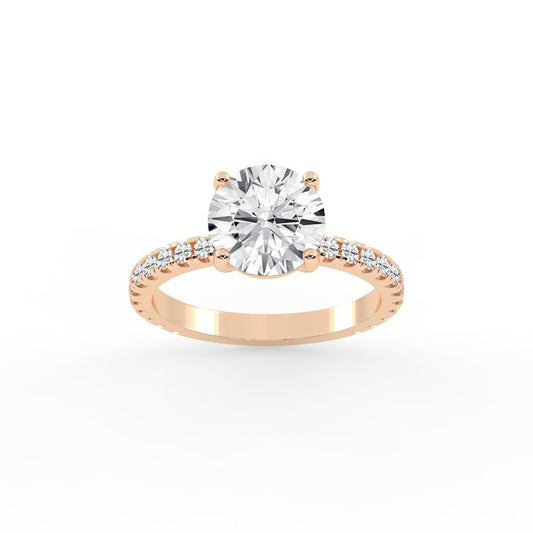 Elysian Crown Solitaire Ring