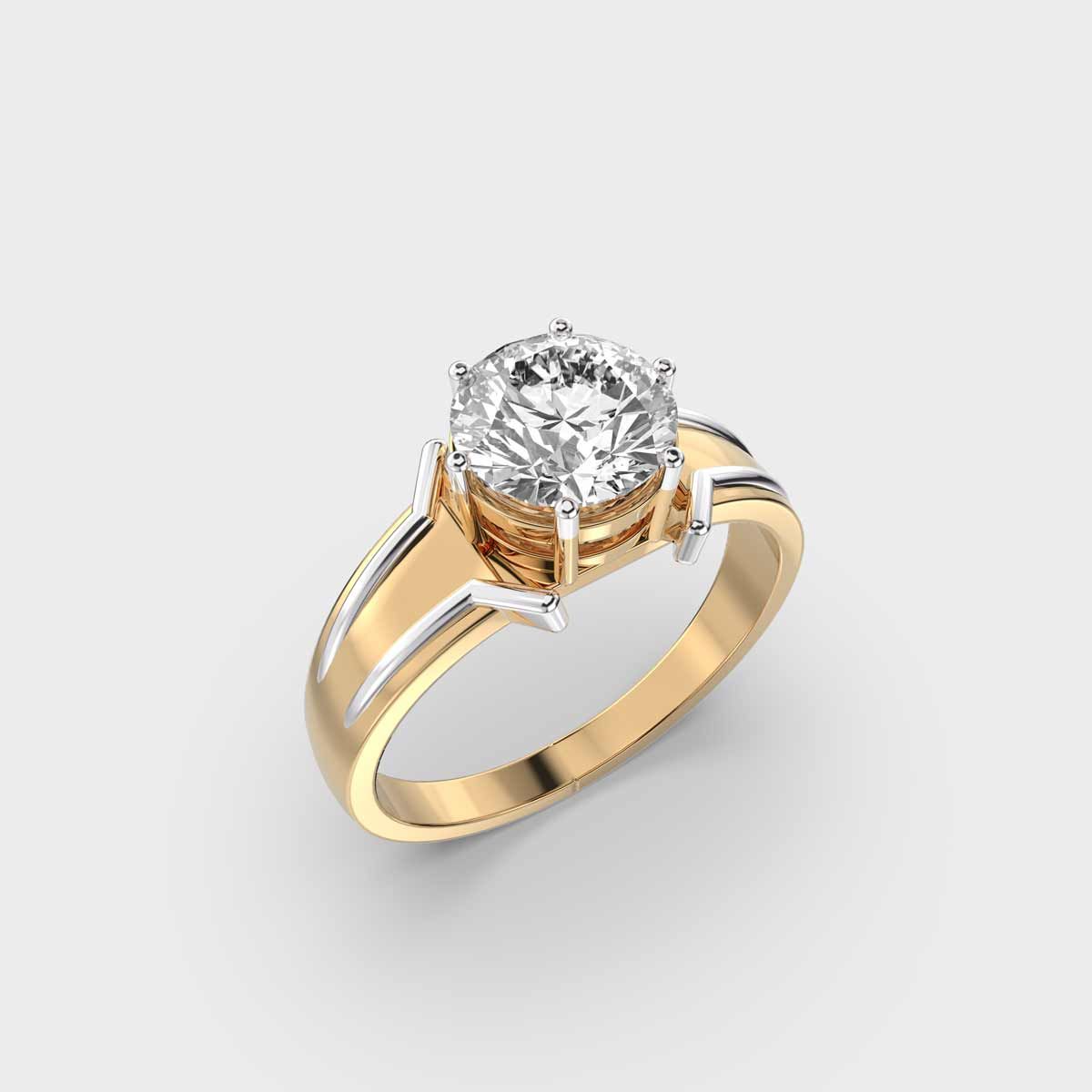 Gleaming Sun Diamond Ring For Men - View 14