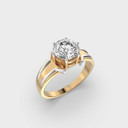 Gleaming Sun Diamond Ring For Men - View 14