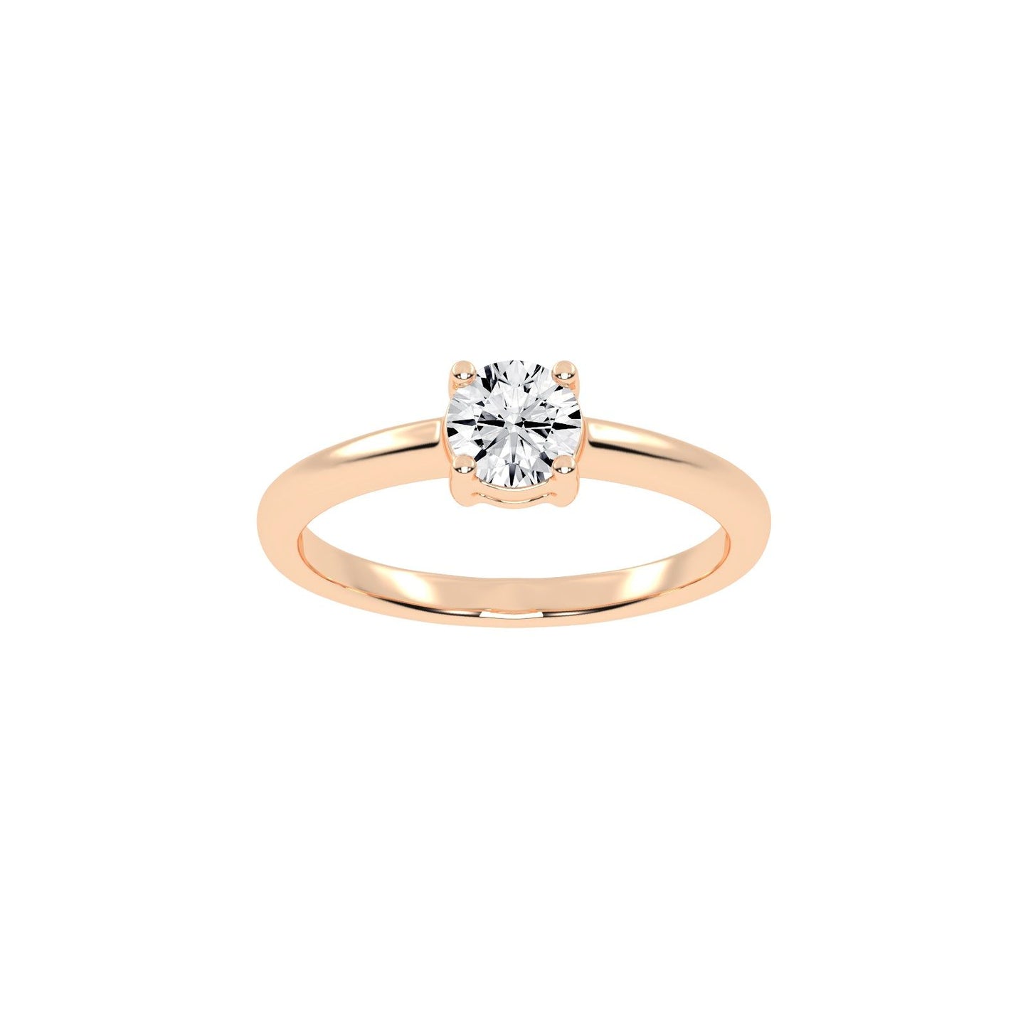 Soliturella Round Cut Solitaire Lab Diamond Ring