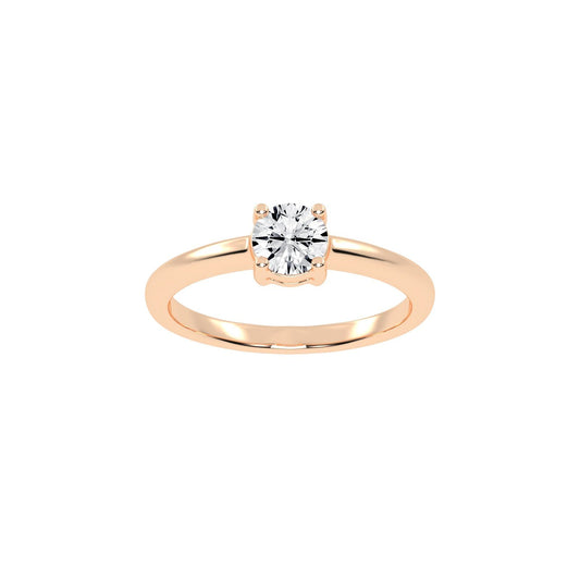 Soliturella Round Cut Solitaire Lab Diamond Ring