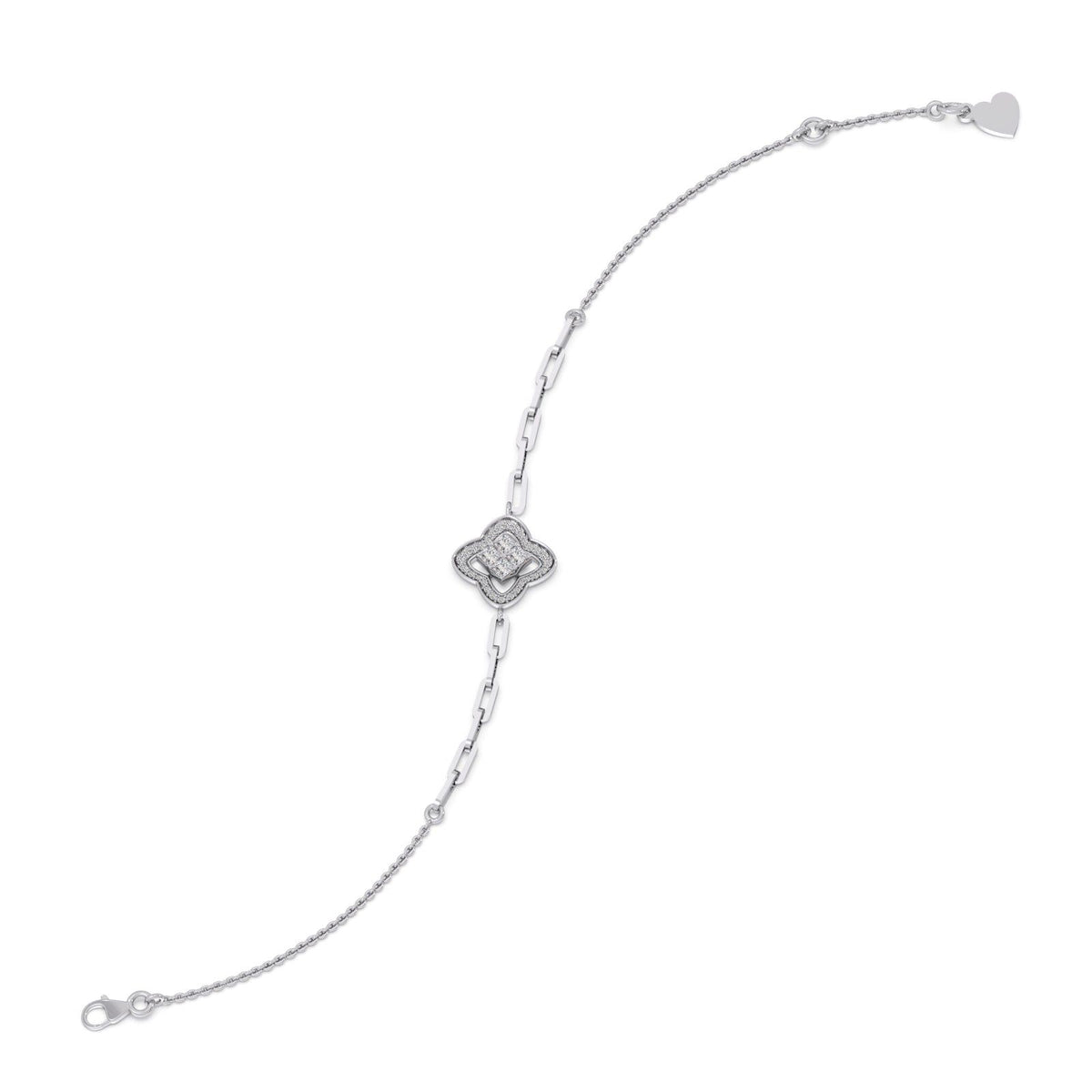 Venetian Clover Diamond Chain Bracelet