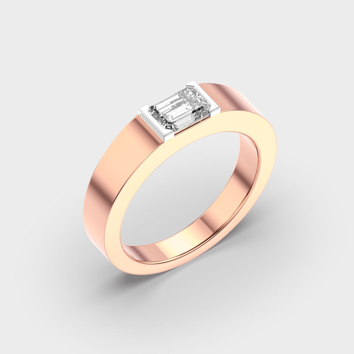 Earnest Proposal Diamond Band For Men - View 12