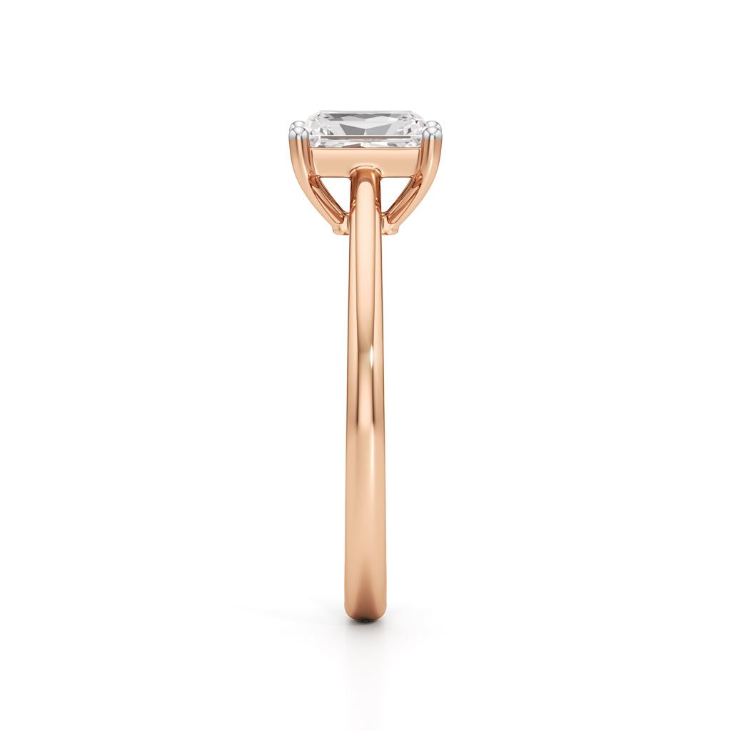Solira 0.75Ct Radiant Cut Solitaire Ring