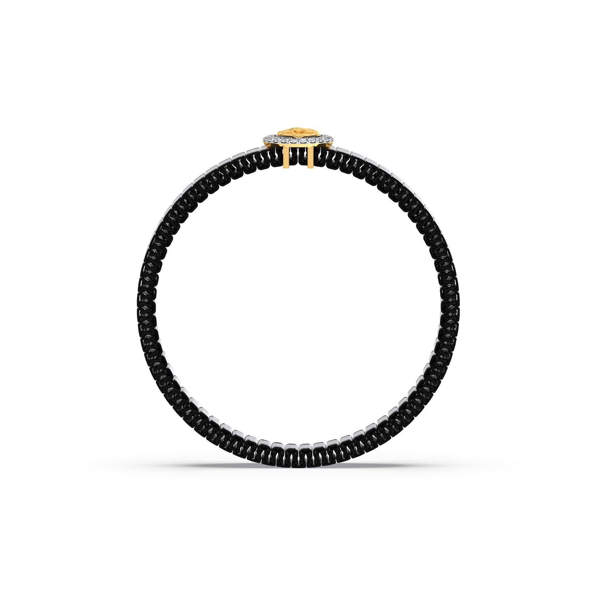 Triquetra Orbit Diamond Men's Bracelet