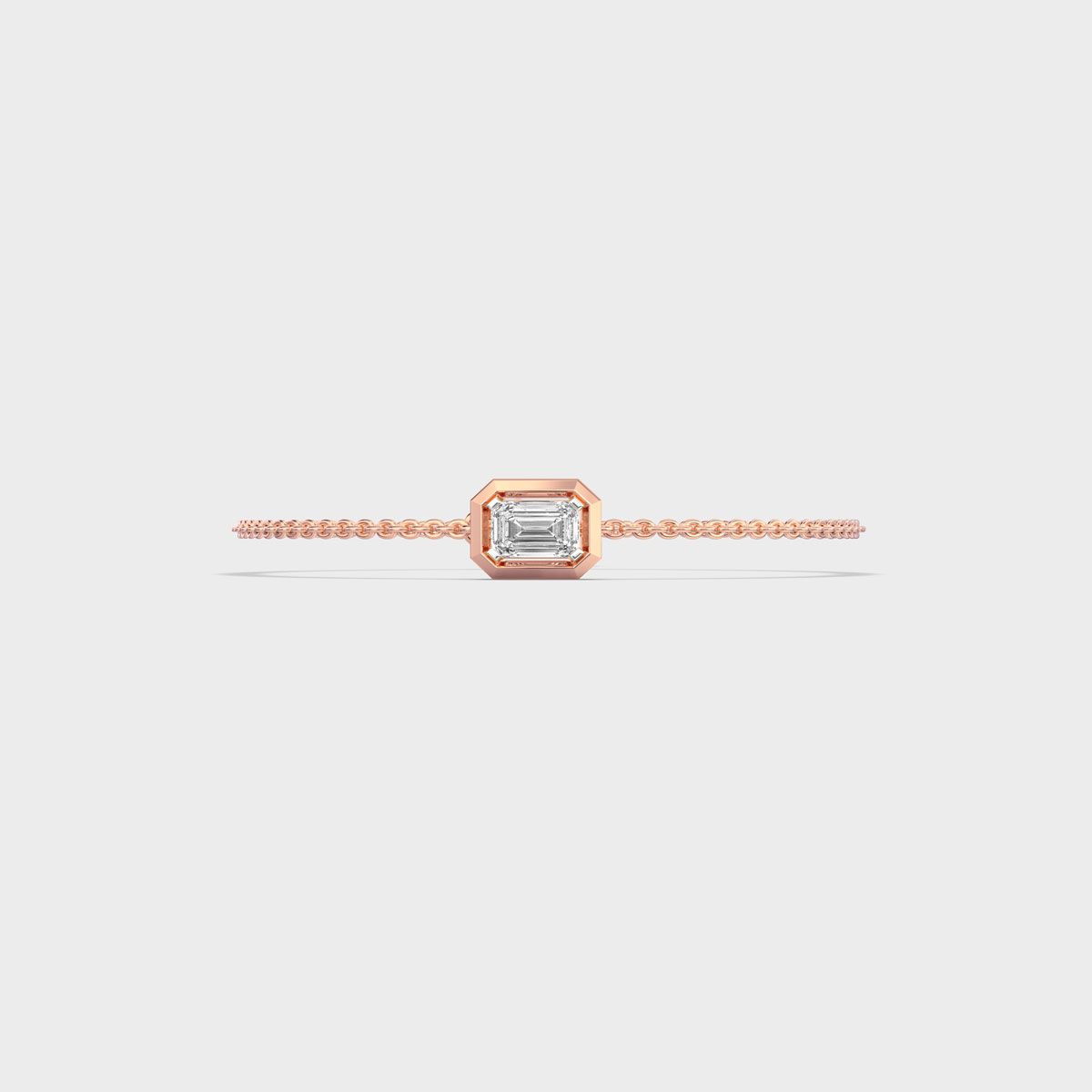 Minimal Emerald Diamond Bracelet