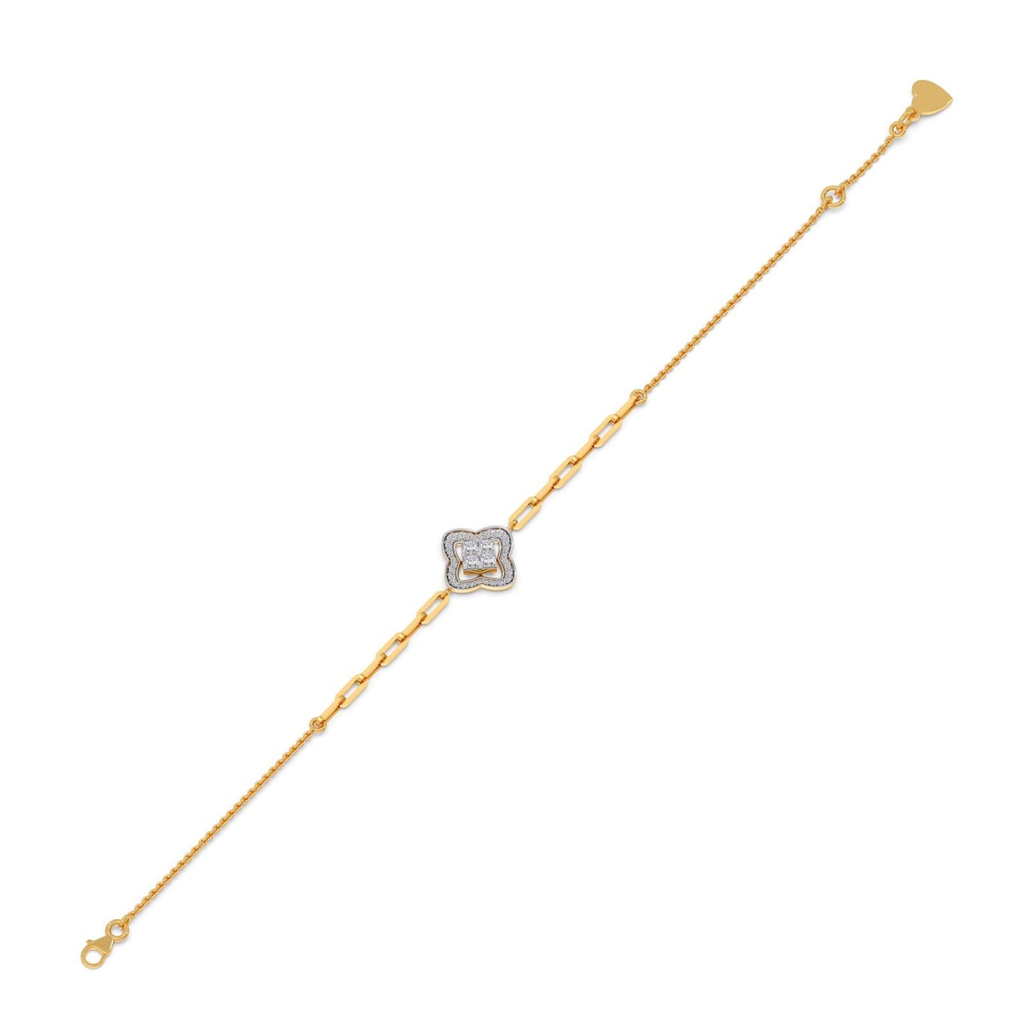 Venetian Clover Diamond Chain Bracelet