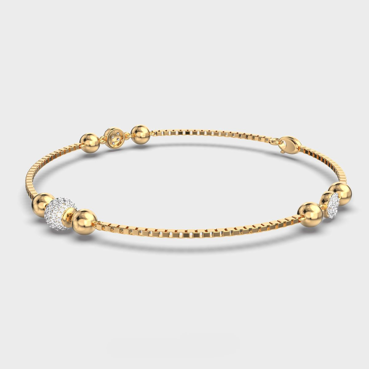 Golden Beaded Bracelet