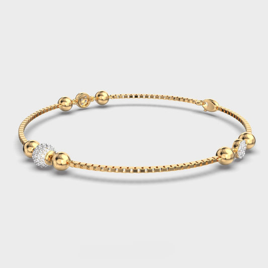 Golden Beaded Bracelet