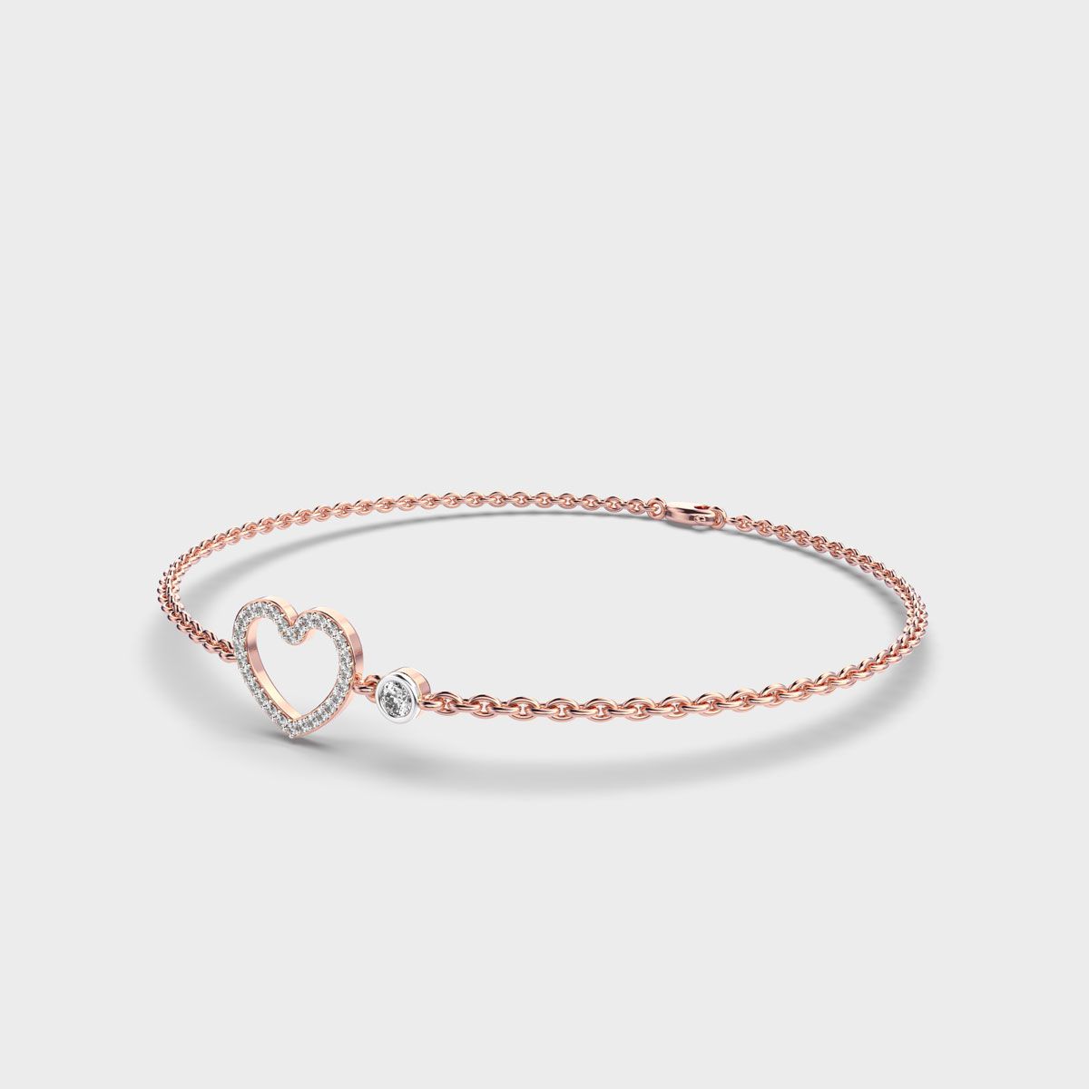All Hearts Together Diamond Bracelet