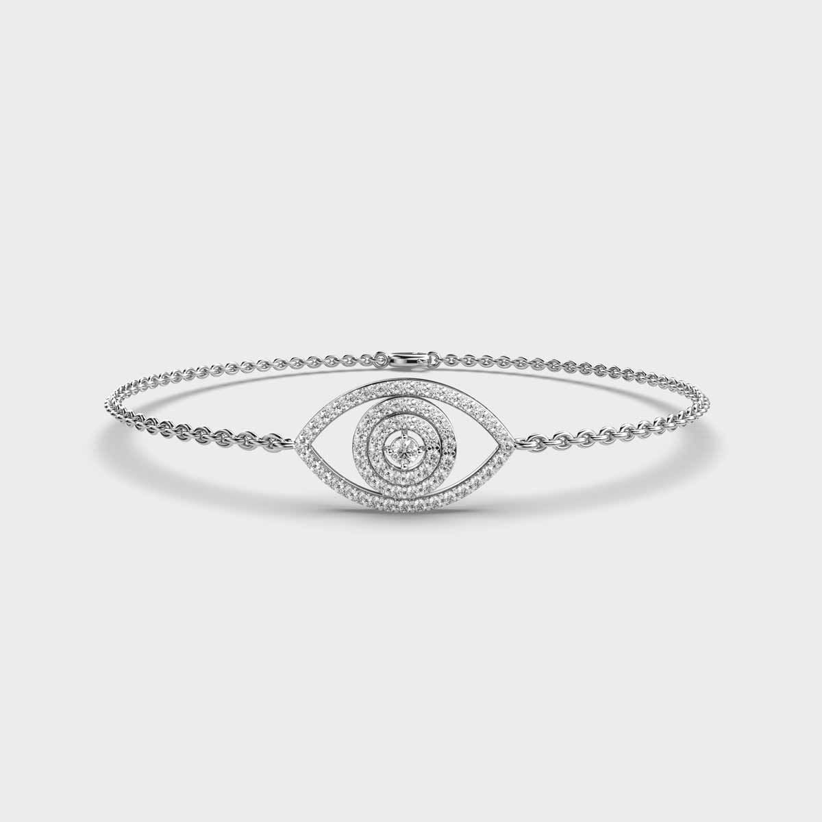 Classic Evil Eye Diamond Bracelet