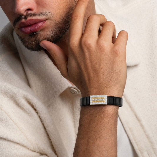 Strata Diamond Men's Bracelet
