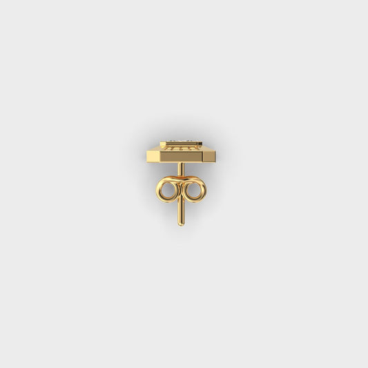 Radiant Octagonal Clustered Diamond Stud For Men