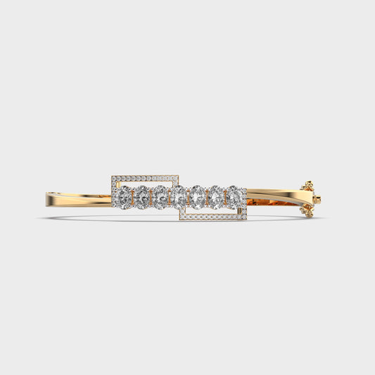 Bold Square Sparkle Diamond Bracelet