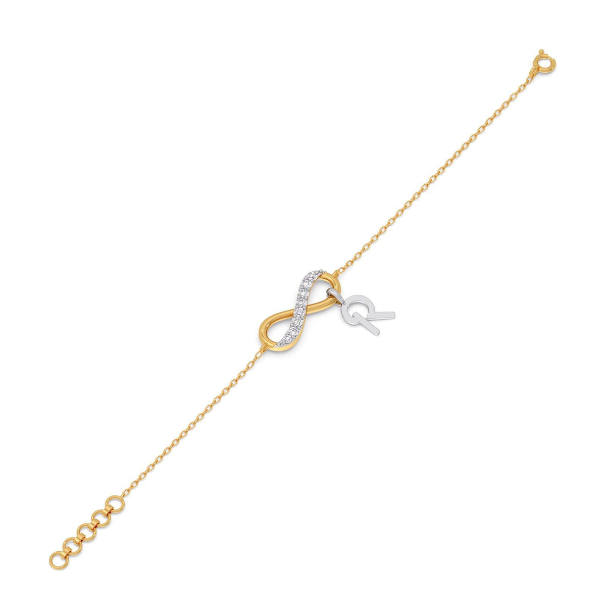Unending Light Link R Diamond  Kids Bracelet