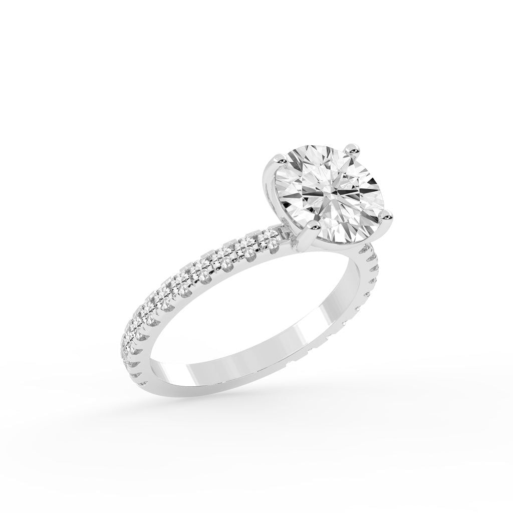 Elysian Crown Solitaire Ring