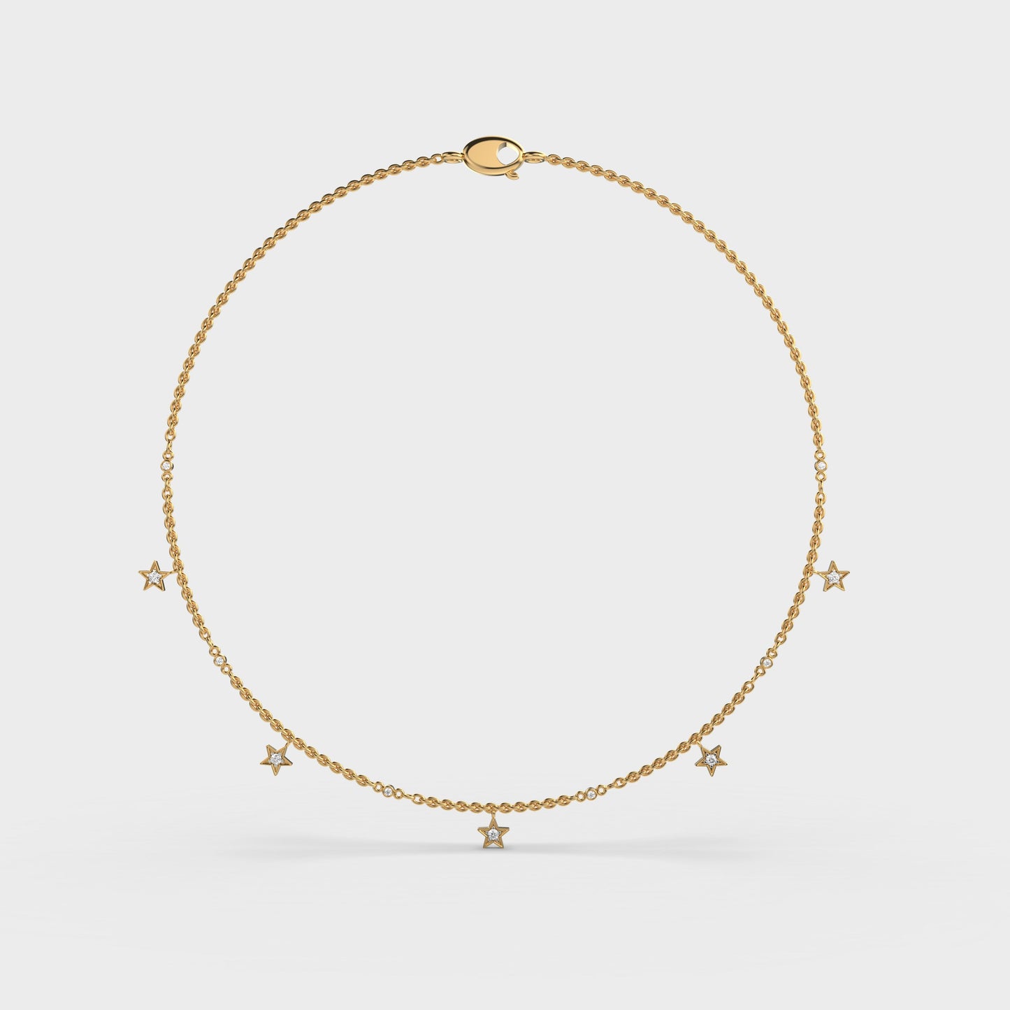 My Sweetheart Stars Diamond Necklace
