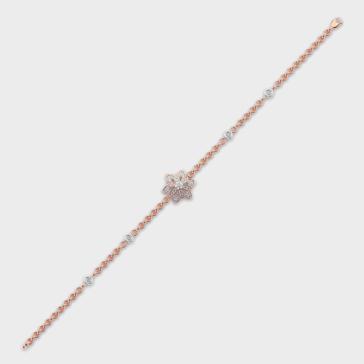 Petal Star Blossom Diamond Bracelet