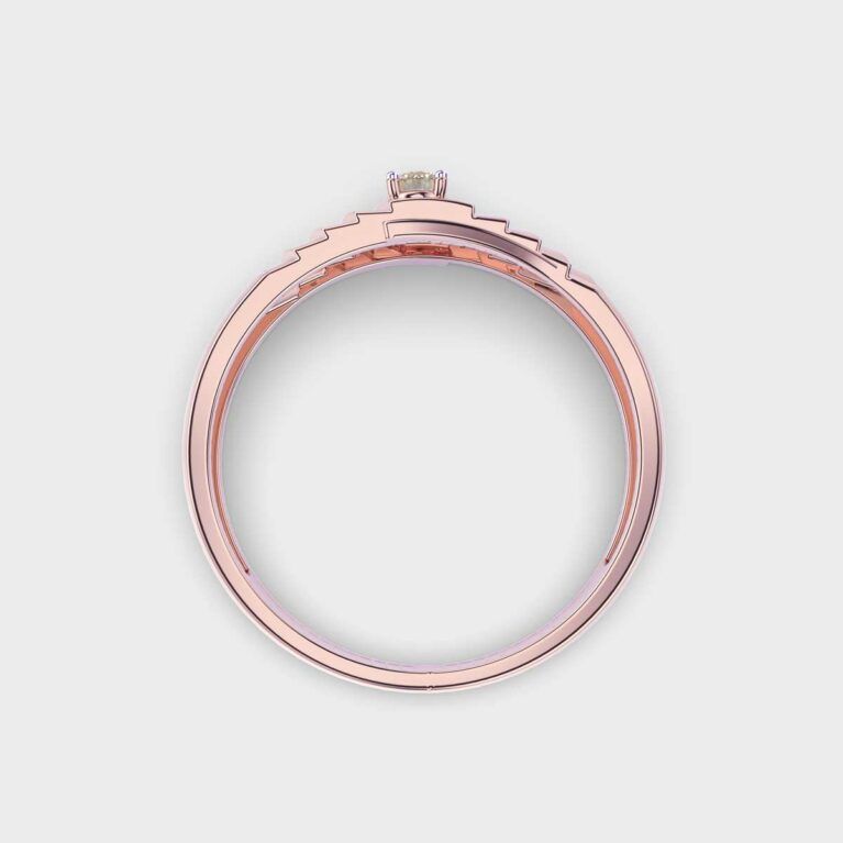Serpentine Diamond Band Ring For Men - View 4