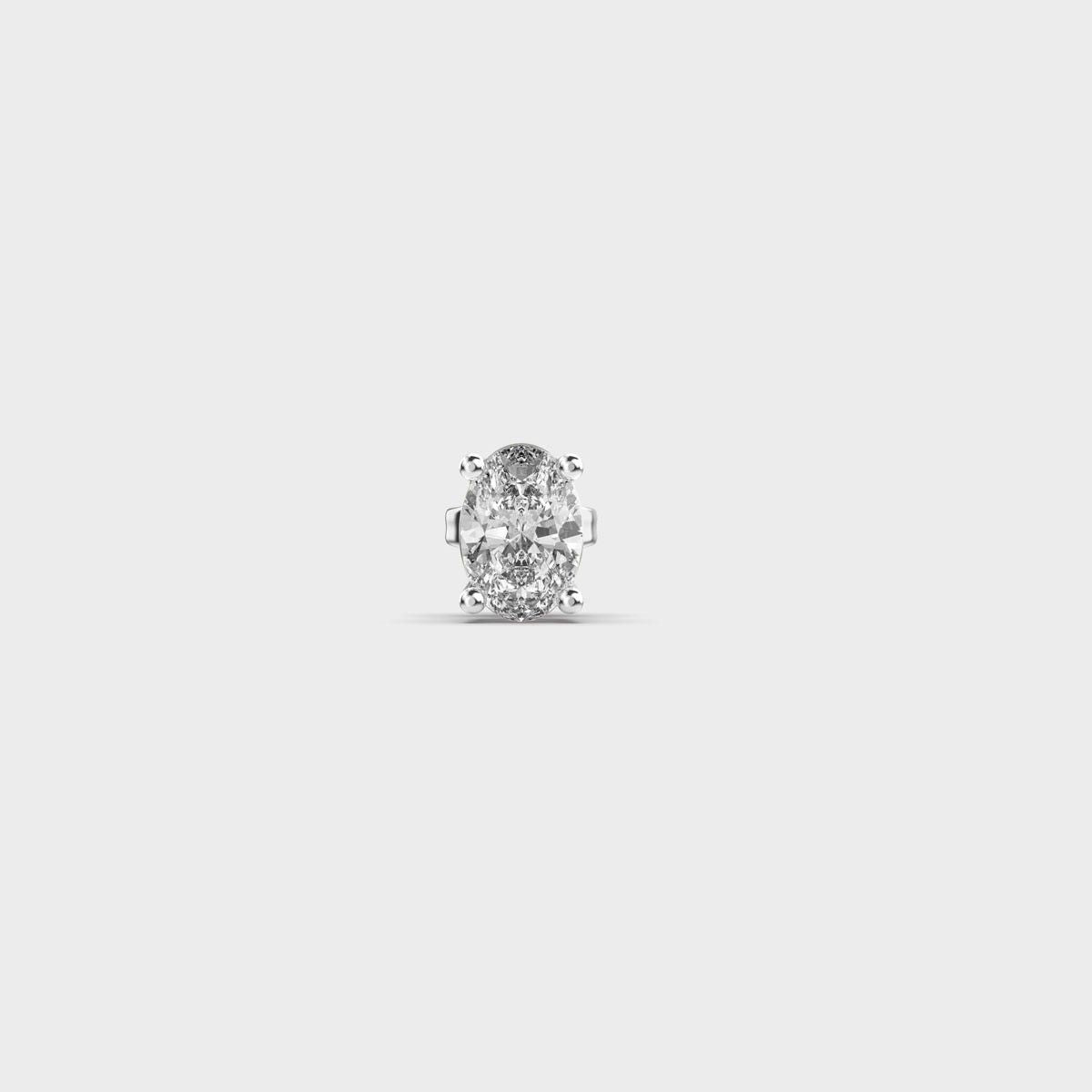 Flux Oval Diamond Studs For Men