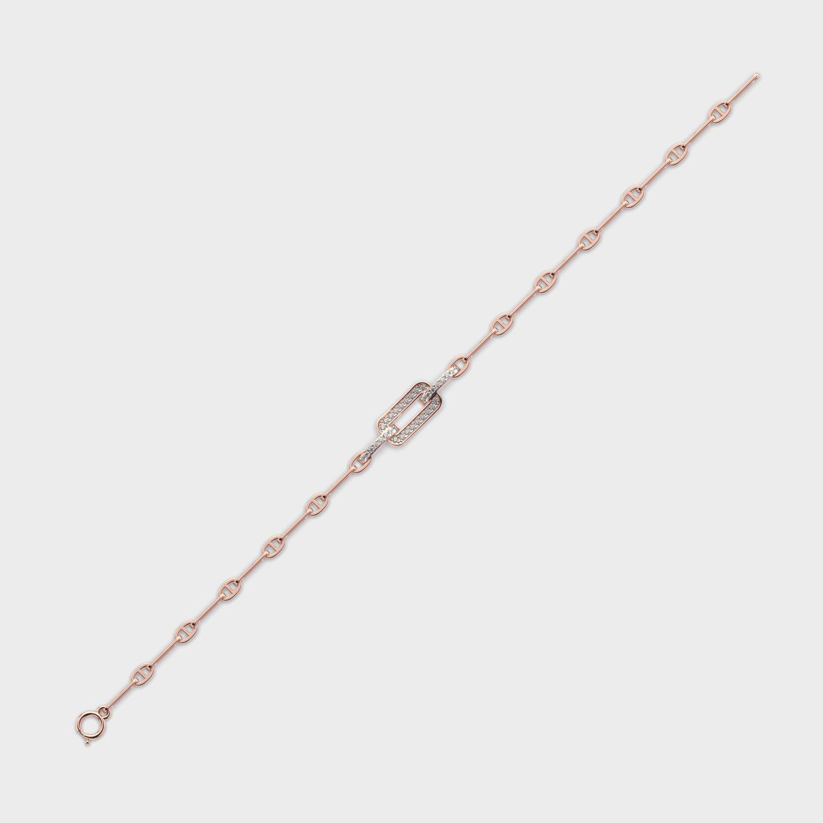 Unity of Facets Diamond Bracelet