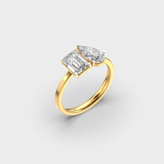 Just The Two Of Us Diamond Ring - View 3