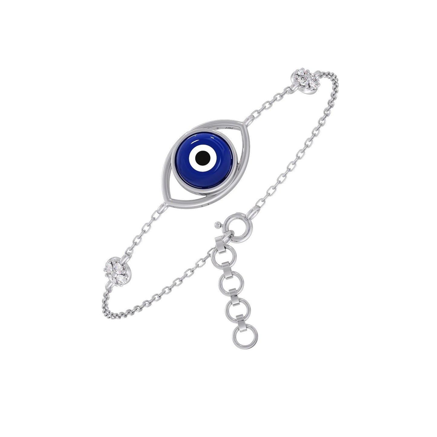 Lumiere Evil-Eye Diamond Chain Bracelet