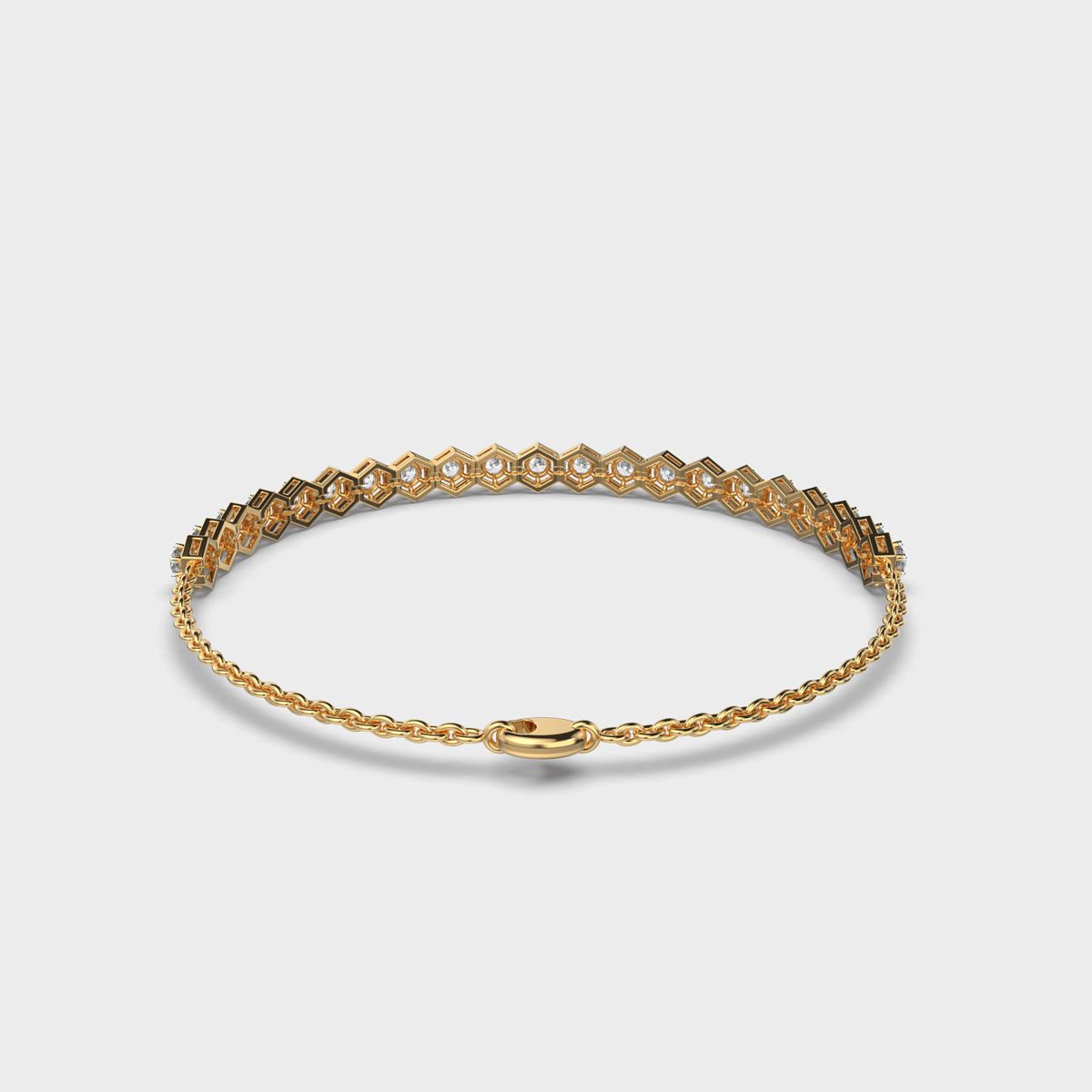 Classic Honeycomb Diamond Bracelet