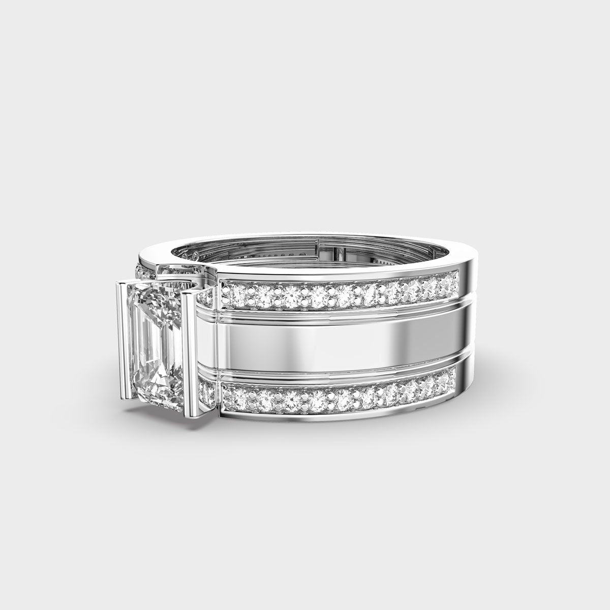 Symbol of Strength Diamond Ring For Men - View 11