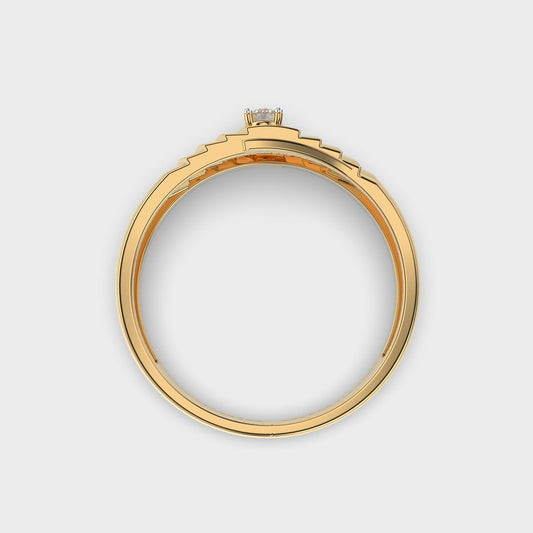 Serpentine Diamond Band Ring For Men - View 13