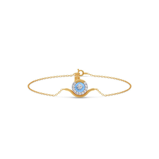 Cotton Candy Swirling Diamond Bracelet