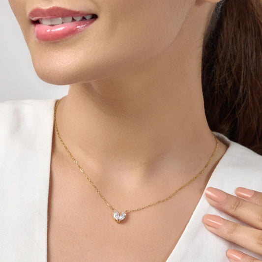 Marquise Shape Diamond Necklace