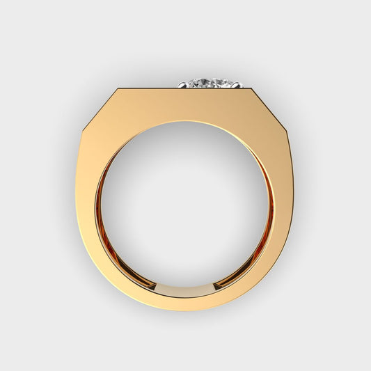 Chunky Diamond Band Ring - View 13