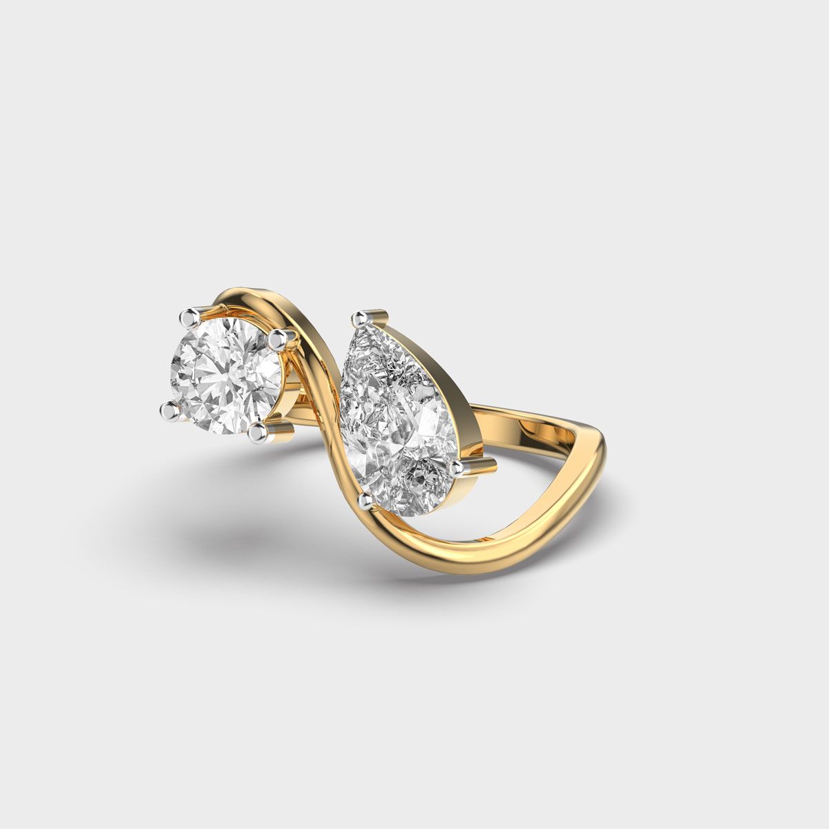 Us Together in Unity Diamond Ring - View 2