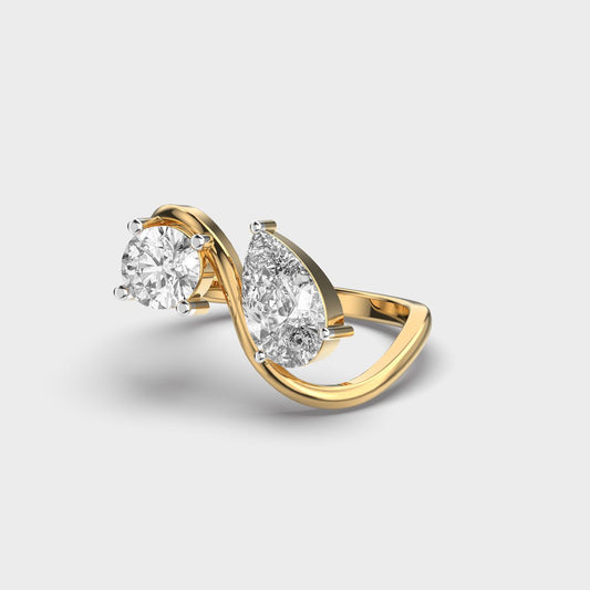 Us Together in Unity Diamond Ring - View 2