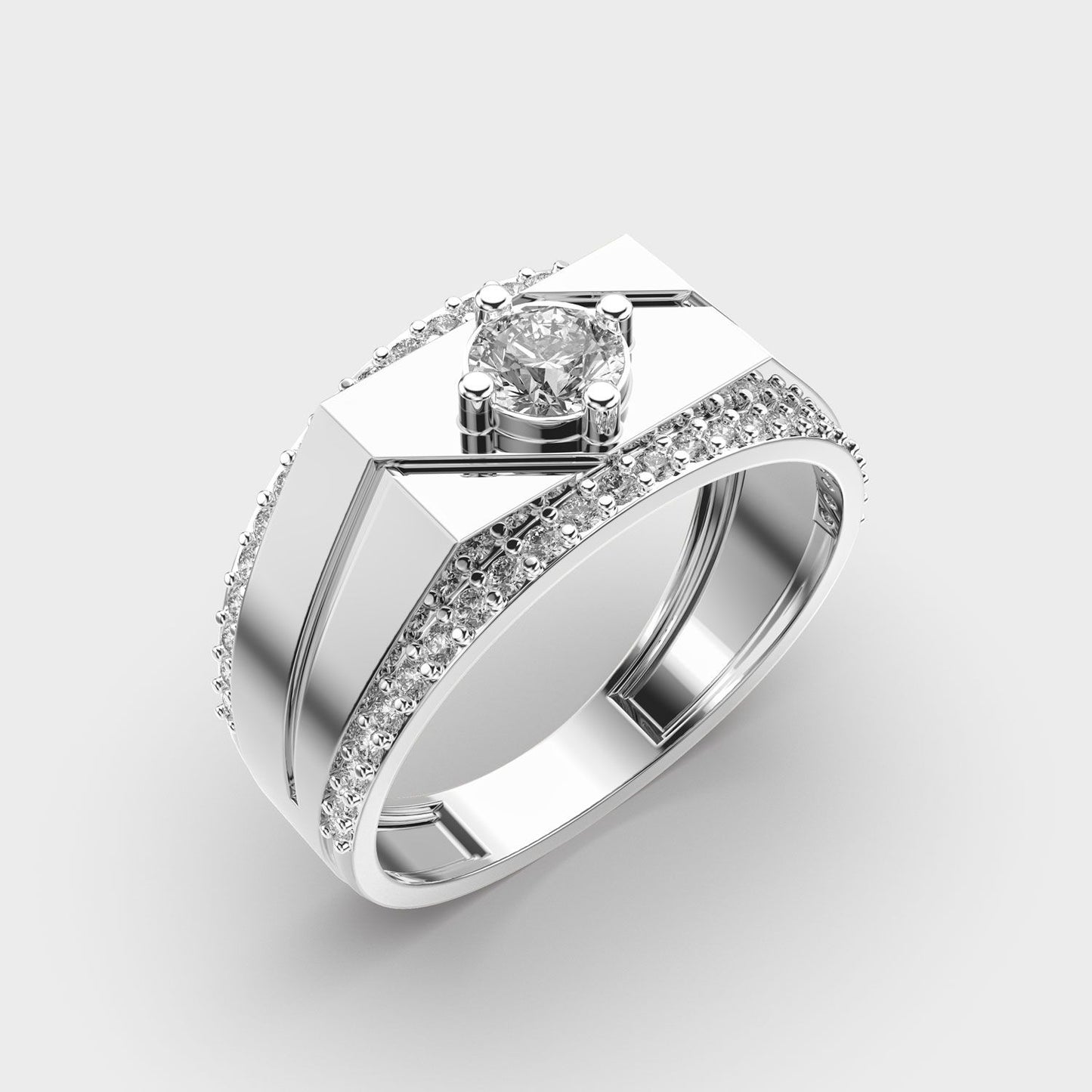 Majestic Crest Diamond Ring - View 8