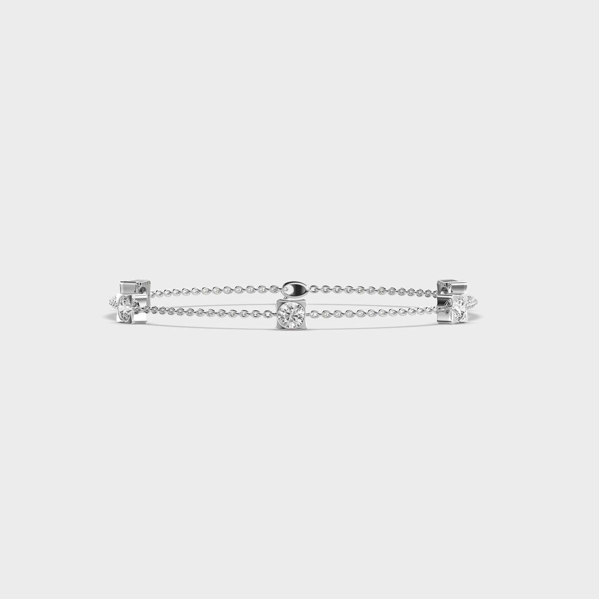 Roselle Beaded Diamond Bracelet