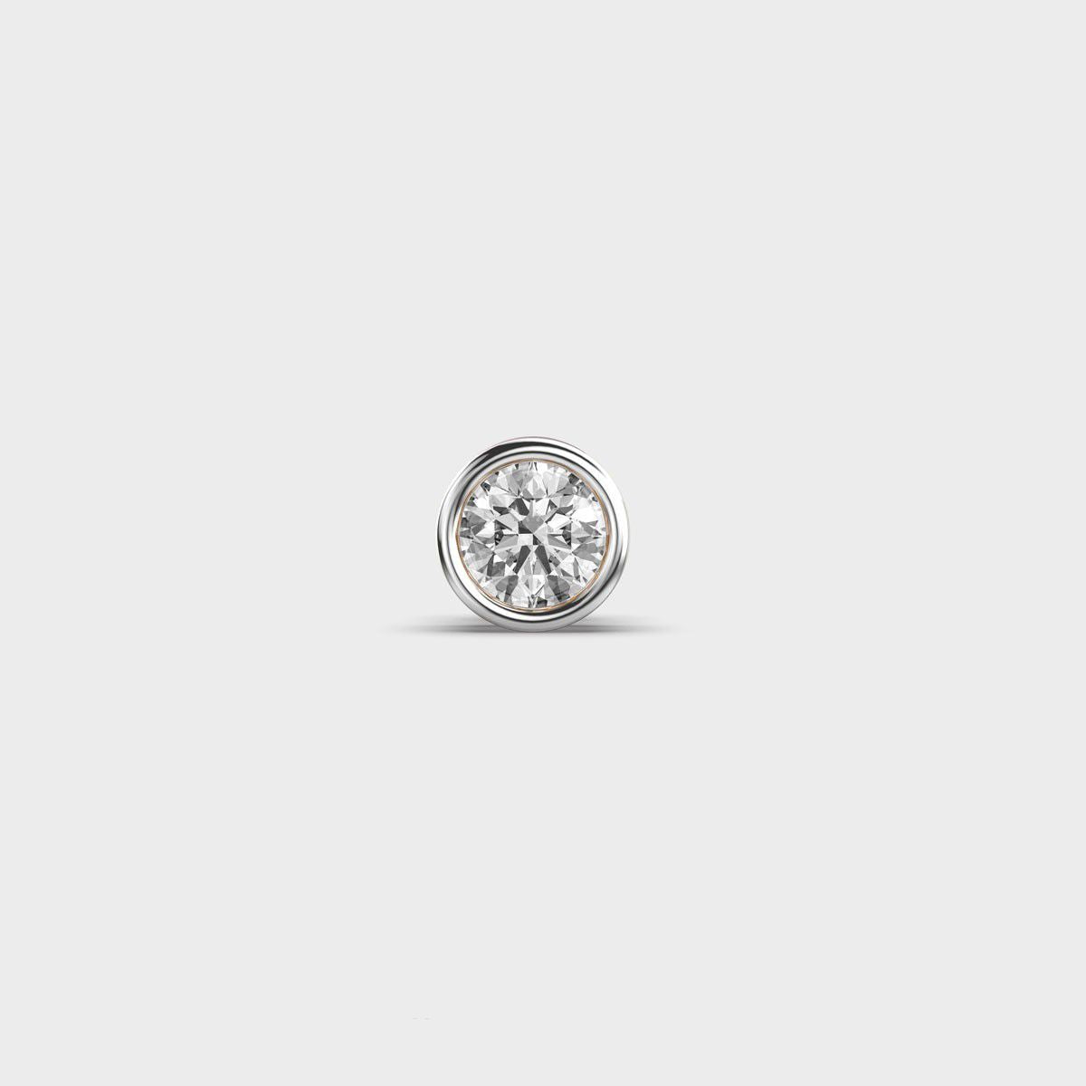 Dot of Light Diamond Stud for Men