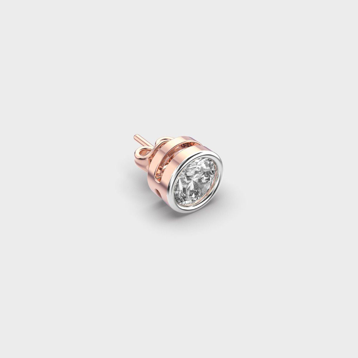 Velvet Glare Round Diamond Stud