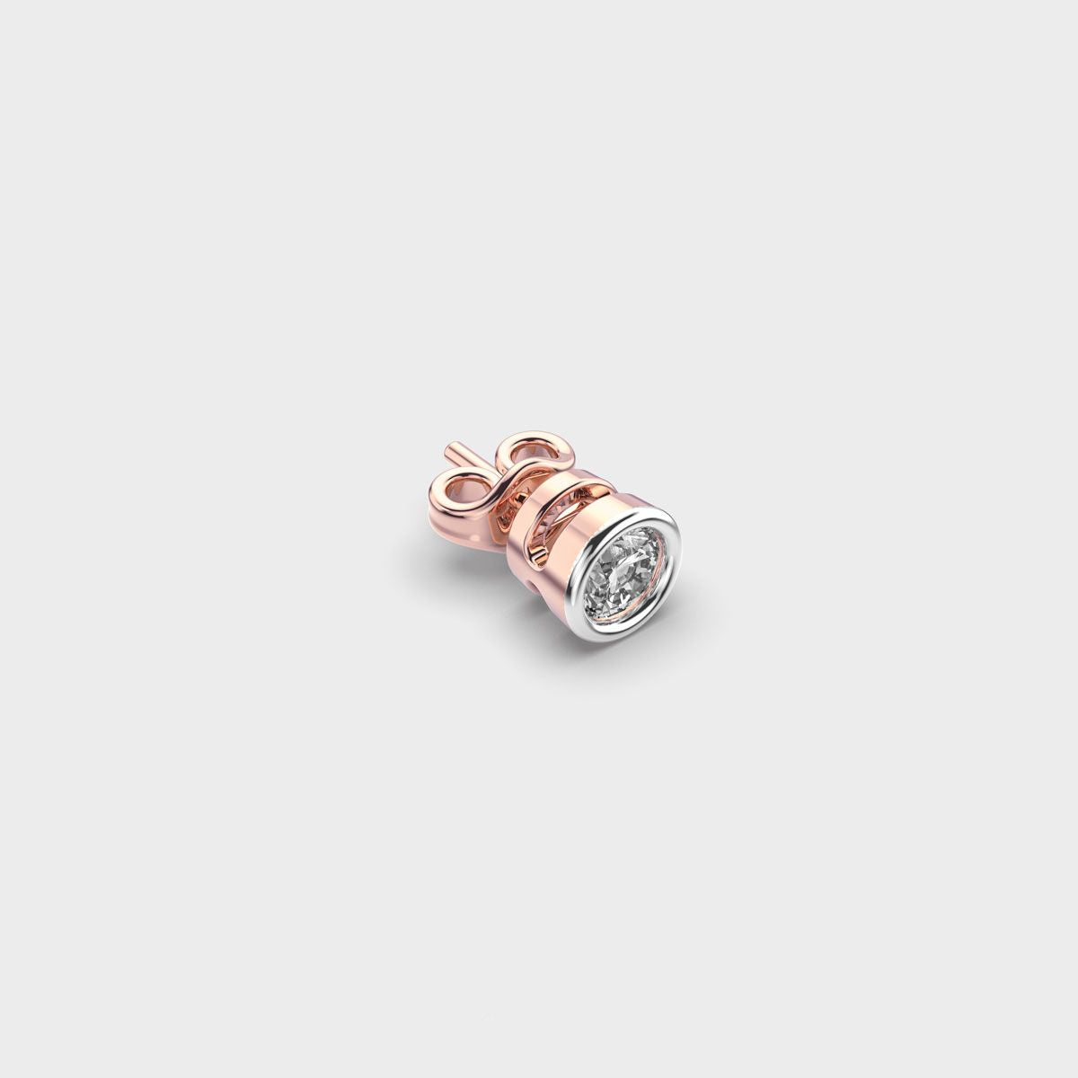 Appeal Round Diamond Stud For Men