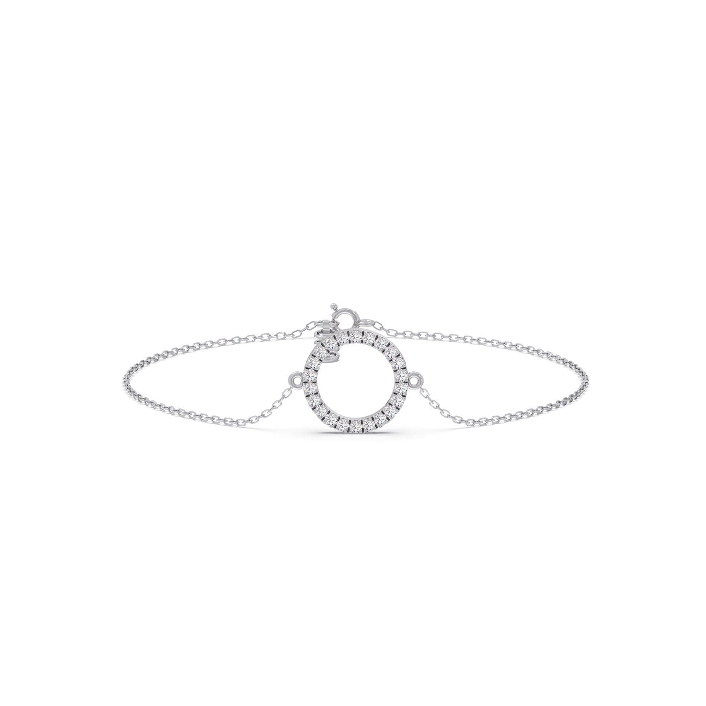 Sparkle Circle Chain Bracelet
