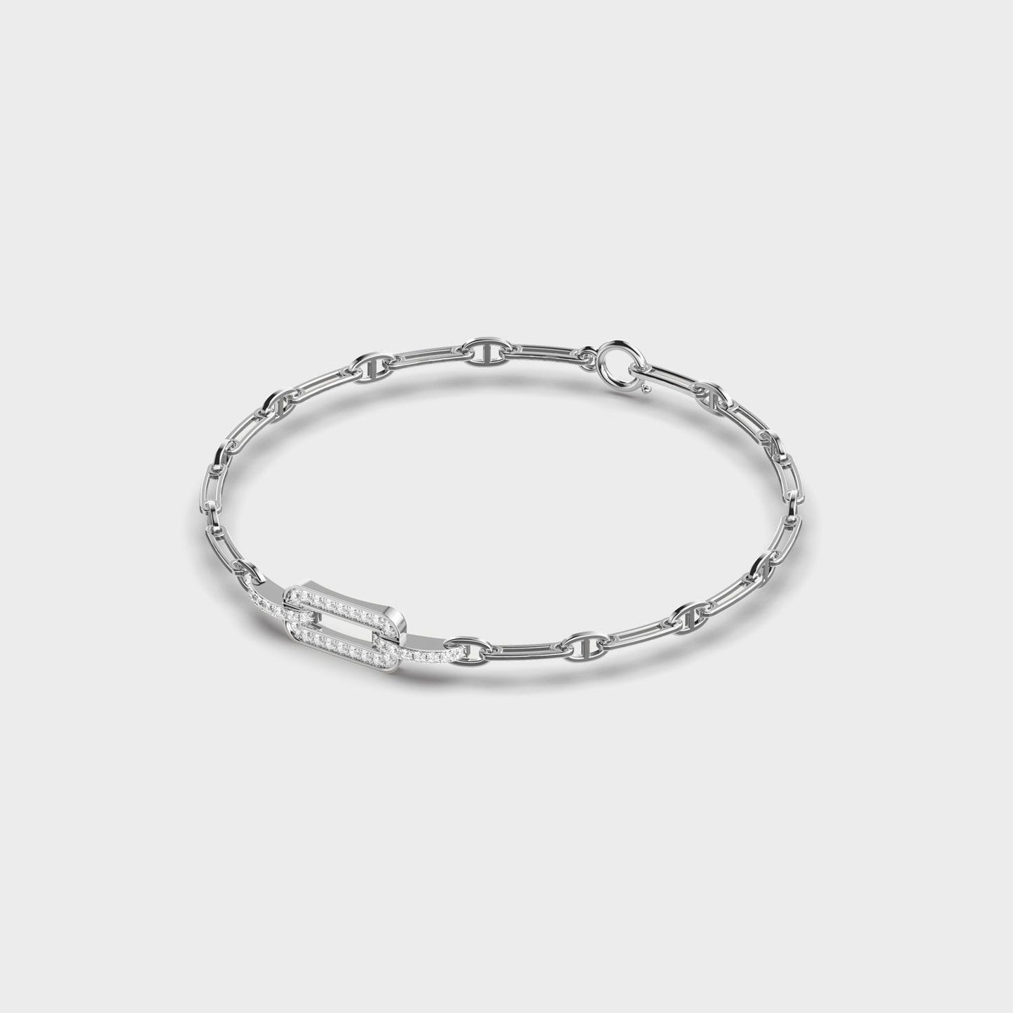 Unity of Facets Diamond Bracelet